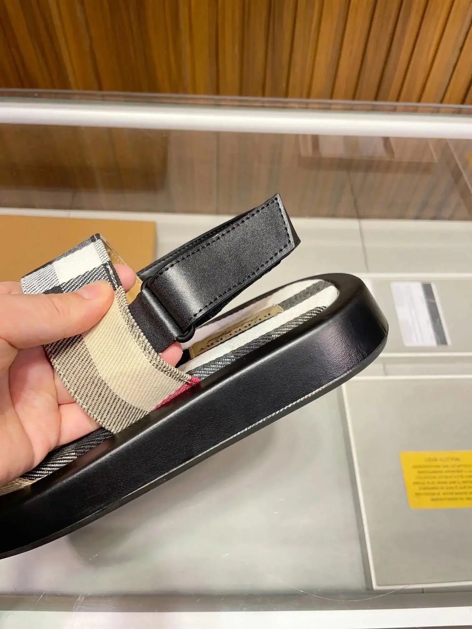 Burberry Check Strap Sandals photo 3